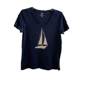 Tommy Hilfiger Ladies V-neck Tee Top Size: Medium